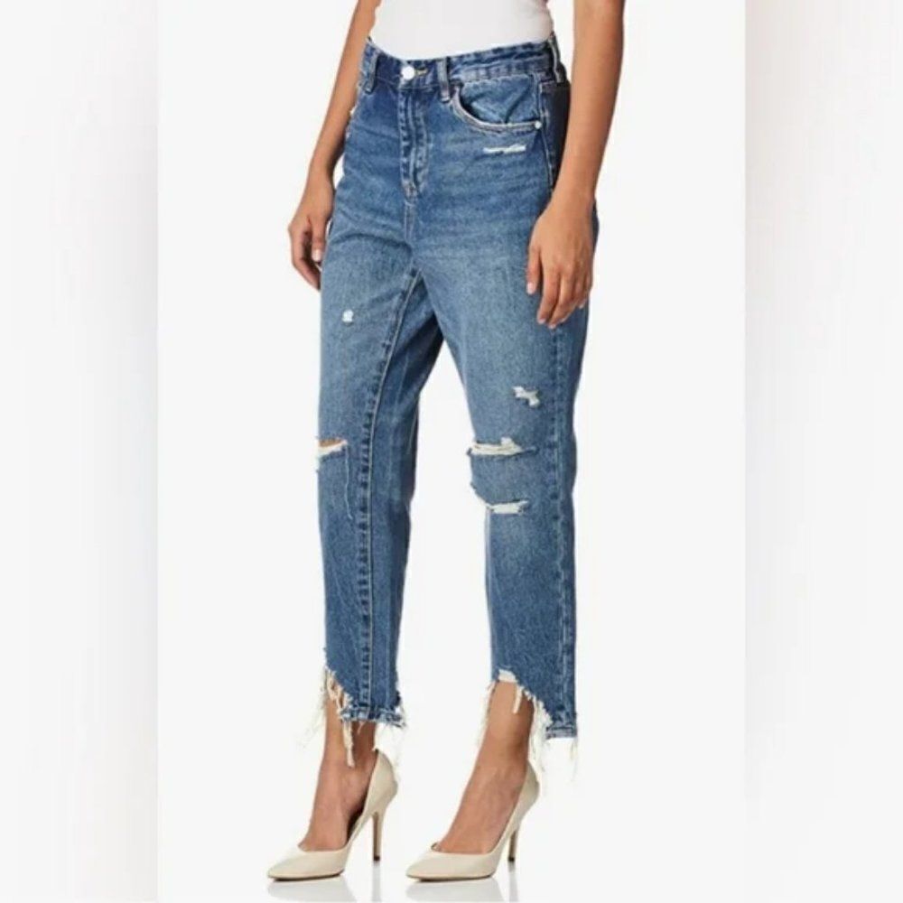 NEW! Blank NYC | 'The Madison' Ripped Crop Shark Bite Jeans - [size 28]